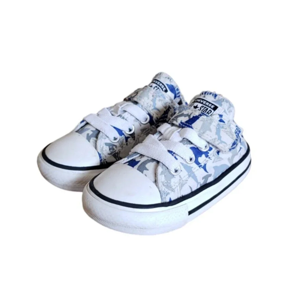 Converse Chuck Taylor All Star Shark Bite 1V Sneakers Toddler Size 5